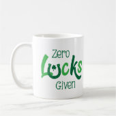 Mug Zéro chance donné Jour de la Saint Patrick Slogan (Gauche)