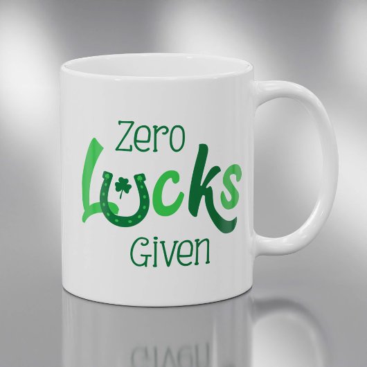 Mug Zéro chance donné Jour de la Saint Patrick Slogan