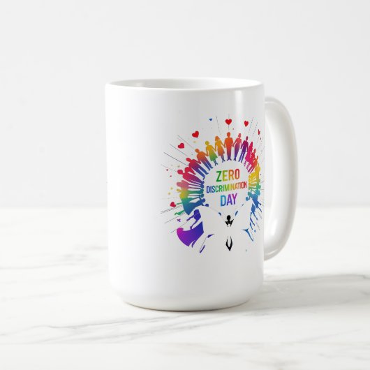 Mug Zero Discrimination Day (Devant droit)