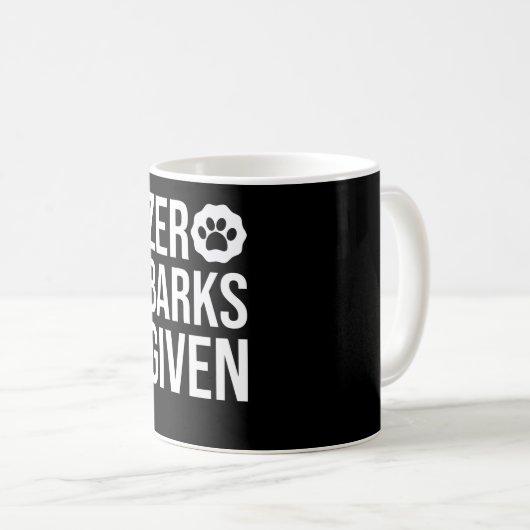 Mug Zéro écorce donnée chien (Devant droit)