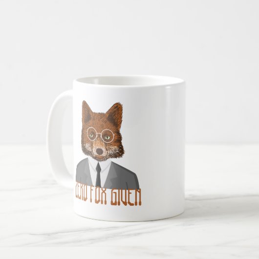 Mug Zero Fox donné Humour (Devant gauche)
