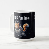 Mug Zéro G, Tout Fluff ! Chat Spatial Adorable (Devant gauche)