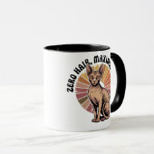 Mug Zéro poil, amour maximum Sphynx Art (Devant droit)