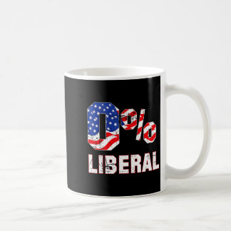 Mug Zéro Pour Cent 0% Libéral Drapeau Usa Vintage Humo