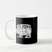 Mug Zéro Pour Cent Vegan Funky Barbecue Carnivore Mang (Gauche)