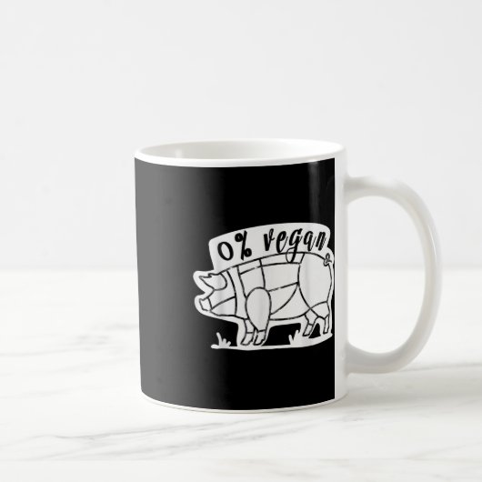 Mug Zéro Pour Cent Vegan Funky Barbecue Carnivore Mang (Droite)