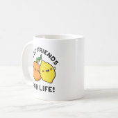 Mug Zest Friends For Life Funky Citrus Fruit Pun (Devant gauche)
