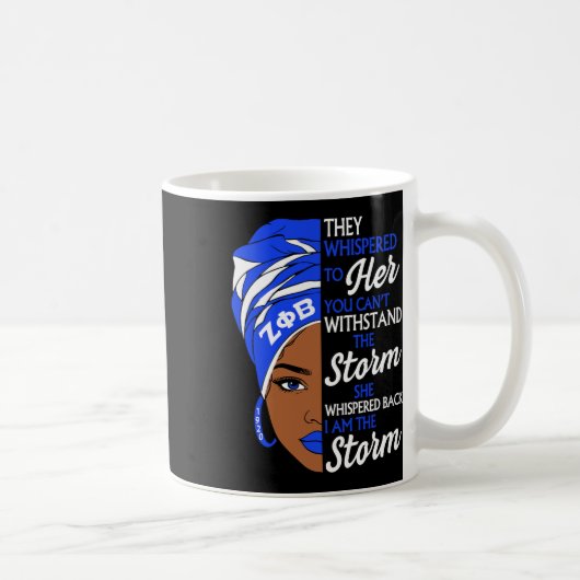 Mug Zeta Phi Beta Sorority Black Women Pride Melanin A (Droite)
