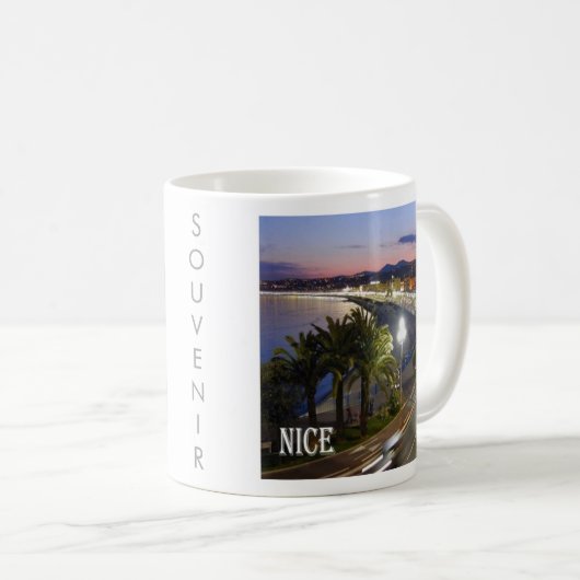 Mug zFR085 NICE NIZZA Côte d'Azur, France, (Devant droit)