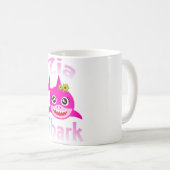 Mug Zia Shark Funny Tante italienne (Devant droit)