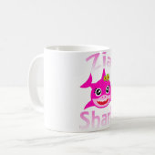 Mug Zia Shark Funny Tante italienne (Devant gauche)