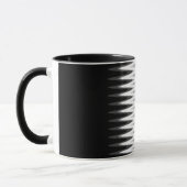 Mug Zig Zag noir blanc gris Motif (Gauche)