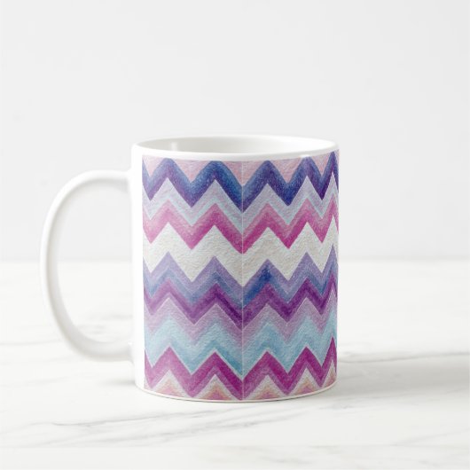 Mug Zig Zag Pastel Multicolors (Gauche)