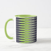 Mug Zig Zag Vert Citron Noir Blanc Gris Motif (Gauche)