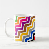 Mug Zigzag Chevron multicolore Conception Motif (Gauche)