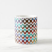 Mug ZIGZAG diamants - couleur + votre backgr. & idées (Centre)