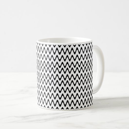 Mug zigzag en tissu de boue (Devant droit)