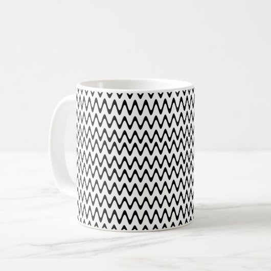 Mug zigzag en tissu de boue (Devant gauche)