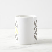 Mug ZigZag géométrique jaune et argent (Centre)