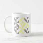 Mug ZigZag géométrique jaune et argent (Gauche)