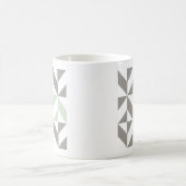 Mug ZigZag géométrique Sage Green et Silver (Centre)