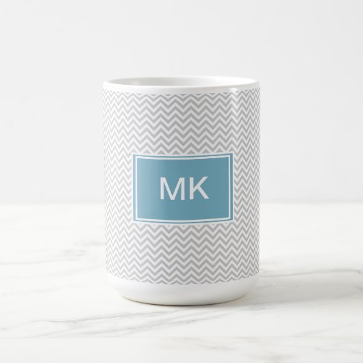 Mug ZigZag gris simple (Centre)