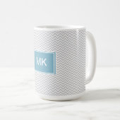 Mug ZigZag gris simple (Devant droit)