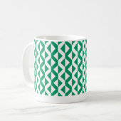Mug ZigZags alternés - Vert et blanc du Kentucky (Devant gauche)