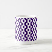 Mug ZigZags alternés - Violet profond et Blanc (Centre)