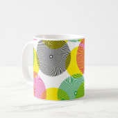 Mug Zigzags de brosse : Motif à main (Devant gauche)
