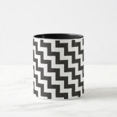 Mug Zigzags Ringer Mug, Chevrons noirs et blancs (Centre)