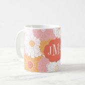 Mug Zinnia de monogramme (Devant gauche)