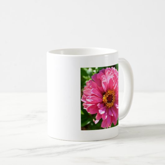 Mug Zinnia rose (Devant droit)