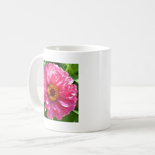 Mug Zinnia rose (Devant gauche)