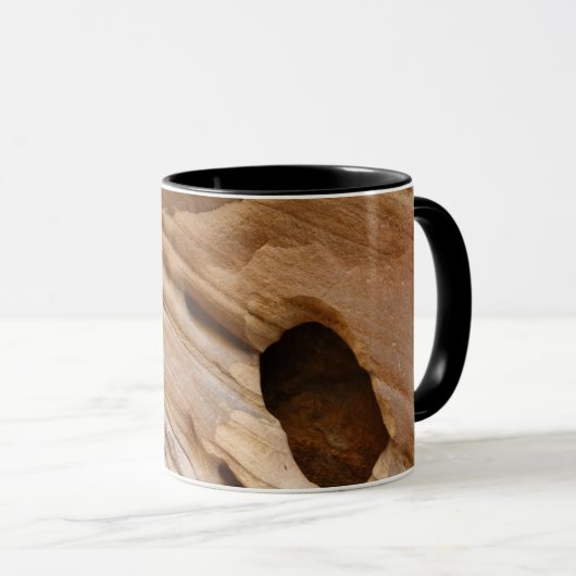 Mug Zion Canyon Mur I Abstrait Nature Photographie (Devant droit)