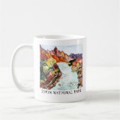 Mug Zion National Park Watercolor Art (Gauche)