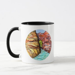 Mug Zion National Park Watercolor Art