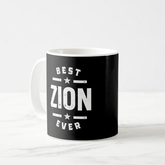 Mug Zion Nom personnalisé Anniversaire Cadeau (Devant gauche)