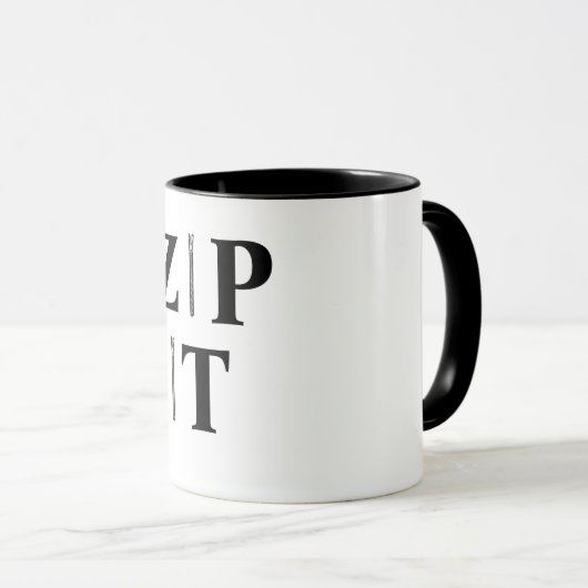 MUG ZIP IT (Devant droit)
