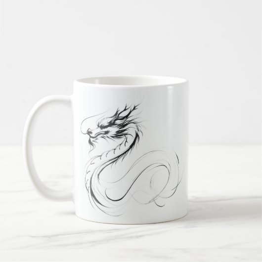 Mug Zit&Bit Artistry - Unique Dragon Zodiac Design (Gauche)