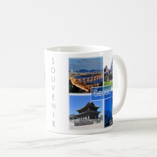 Mug zKR003 SEOUL, Corée du Sud ROK, Asie, (Devant droit)