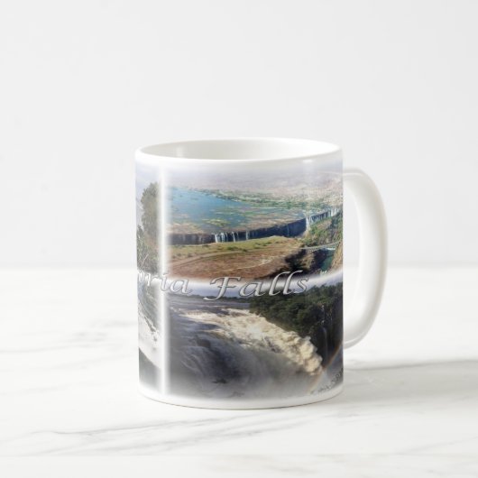 Mug ZM Zambie - Zimbabwe - Chutes Victoria - (Devant droit)