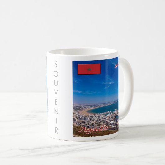 Mug zMA026 AGADIR, Maroc, Afrique, (Devant droit)