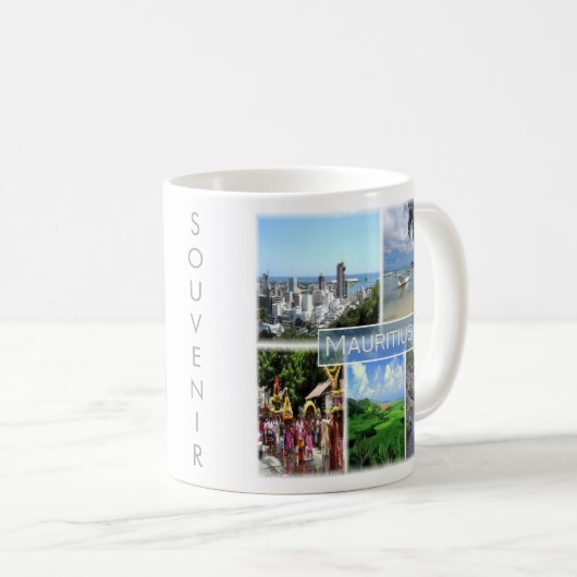 Mug zMU022 PORT LOUIS, Mosaïque, Afrique, (Devant droit)