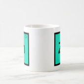 Mug Zn - Chimie du Zinc Symbole du tableau périodique (Centre)