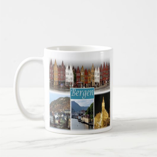 Mug zNO009 BERGEN, Norvège, Europe, (Gauche)