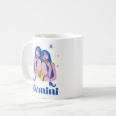 Mug Zodiac | Illustration du panneau étoile Gemini (Devant gauche)