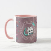 Mug Zodiac Scorpio Cute Chat Roue Planète Astrologie (Gauche)