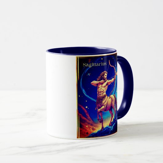 Mug  Zodiac Sign Sagittarius as the Celestial Archer (Devant droit)