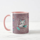 Mug Zodiac Taurus Cute Chat Roue Planète Astrologie (Gauche)